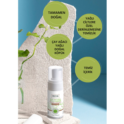 INCIA Yağlı Ciltler İçin Doğal Yüz Temizleyici 125 ml - 9