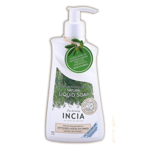 INCIA Yoğun Nemlendiricili Zeytinyağlı Doğal Sıvı Sabun 250 ml - INCIA