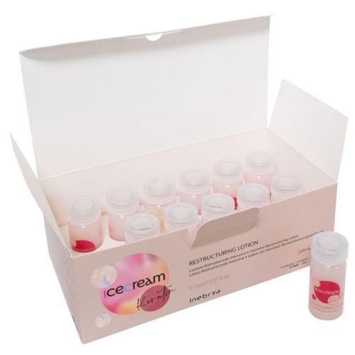 Inebrya Ice Cream Keratin Restructuring Lotion 12x11 ml - 2