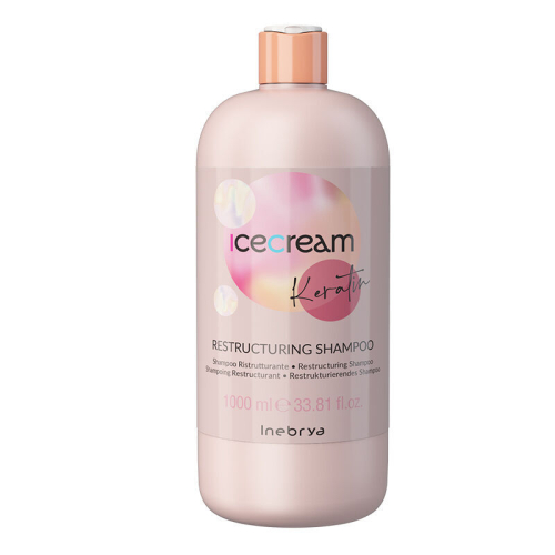 Inebrya Ice Cream Keratin Restructuring Shampoo 1000 ml - Inebrya
