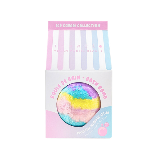Inuwet Bath Bomb Icecream Bubble Gum Icecream Banyo Topu Bubble Gum 120 g - inuwet