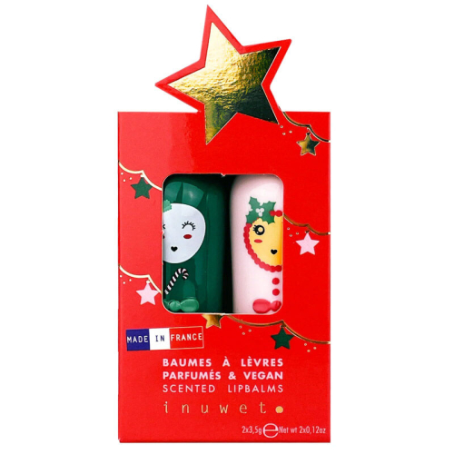 Inuwet Yıldız Figürlü 2li Dudak Nemlendiricisi Seti-Mango ve Pamuk Şekeri - inuwet