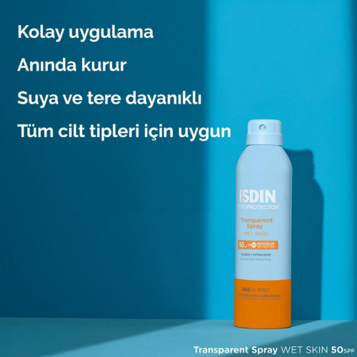 ISDIN ISDIN Photoprotector Transparent Spray Wet Skin SPF 50+ 250 ml - 3