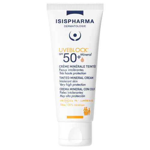 Isis Pharma Uveblock SPF 50+ Mineral Cream 40 ml - Renkli - ISIS PHARMA