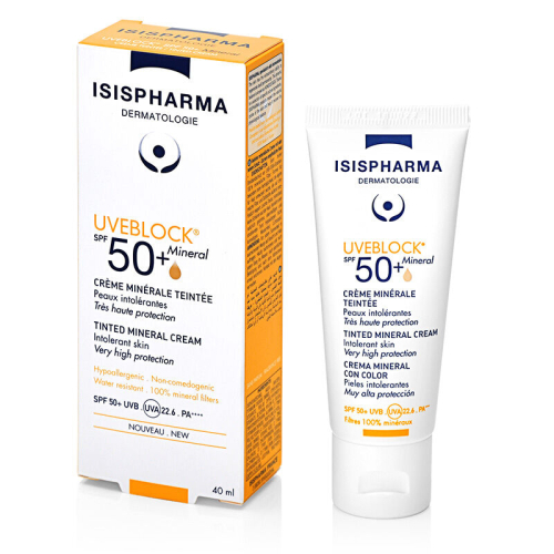Isis Pharma Uveblock SPF 50+ Mineral Cream 40 ml - Renkli - ISIS PHARMA