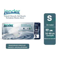 Jender Bel Bantlı Hasta Bezi 30 Adet - Small - 2