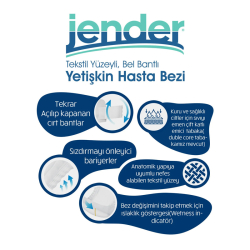 Jender Bel Bantlı Yetişkin Hasta Bezi Large 30 Adet - 3