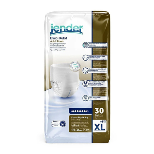 Jender Emici Külot Hasta Bezi 30 Adet - Extra Large - Jender