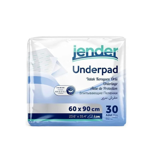 Jender Underpad Yatak Koruyucu Örtü 30 Adet - 60x90 cm - Jender