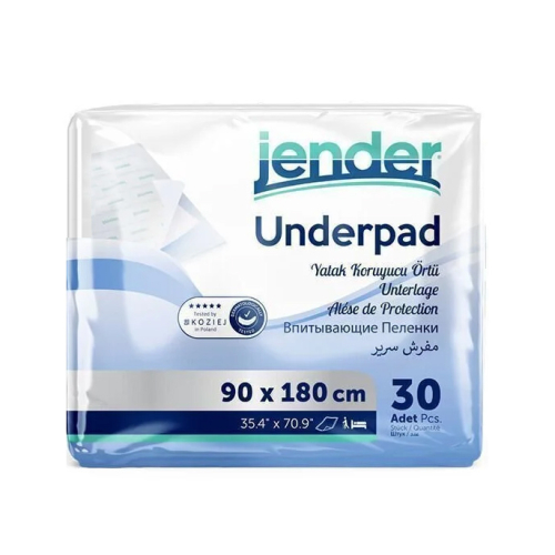 Jender Underpad Yatak Koruyucu Örtü 30 Adet - 90x180 cm - Jender