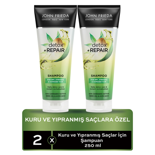 John Frieda Detox and Repair Şampuan Seti - John Frieda