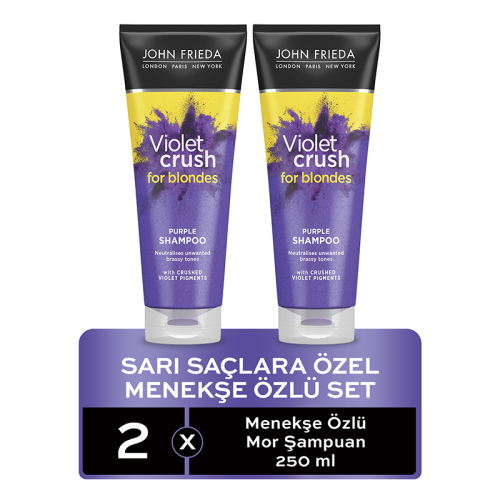 John Frieda Violet Crush Sarı Saçlara Özel Menekşe Özlü Set - John Frieda