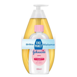 Johnsons Baby Şampuan 750 ml + Bebek Yağı 200 ml - 1