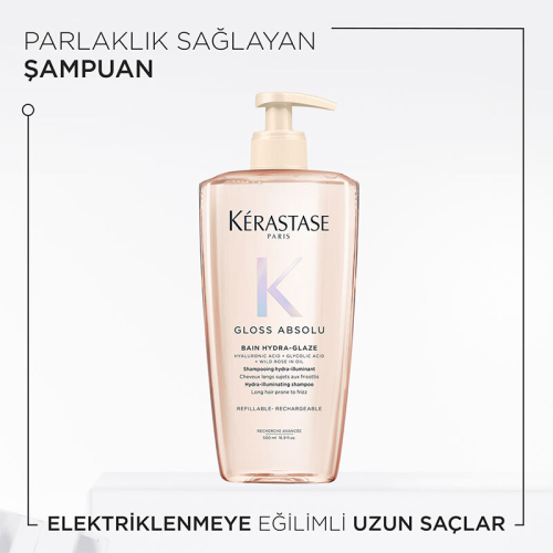 Kerastase Gloss Absolu Bain Hydra-Glaze Elektriklenme Şampuanı 500 ml - 3