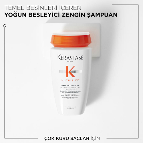 Kerastase Nutritive Bain Satin Riche Yoğun Nemlendirici Şampuan 250 ml - 2
