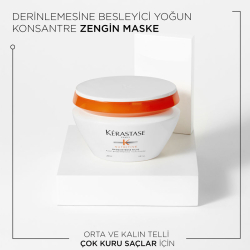 Kerastase Nutritive Masquintense Riche Kalın Telli Saçlar İçin Nemlendirici ve Besleyici Maske 200 ml - 2