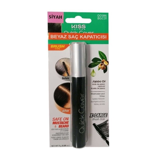 Kiss Quick Cover Beyaz Kapatıcı Rimel Siyah 7g - Kiss