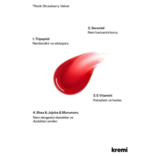 Kremi Lip Vitamin Balm 13 ml - Strawberry Velvet - 3