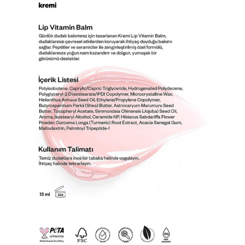 ​Kremi Lip Vitamin Balm 13 ml - Palm Beach - 6