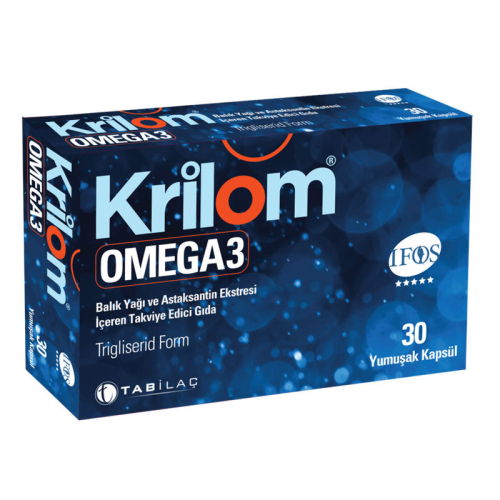 Krilom Omega 3 Yumuşak Kapsül 30 Kapsül - TAB İlaç Sanayi A.Ş