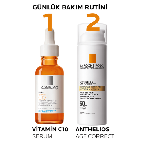 La Roche Posay Anthelios Age Correct SPF50+ Yaşlanma Karşıtı Yüz Güneş Kremi 50 ml - 6