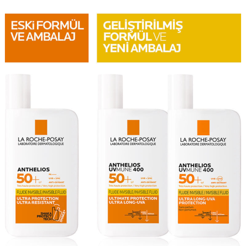 La Roche Posay Anthelios UVmune400 Invisible Fluid Tüm Cilt Tipleri İçin SPF50+ Yüz Güneş Kremi 50 ml - 2