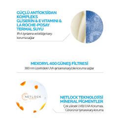 La Roche Posay Anthelios UVmune400 Invisible Fluid Tüm Cilt Tipleri İçin Renkli SPF50+ Yüz Güneş Kremi 50 ml - 5