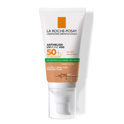 La Roche Posay Anthelios Oil Control Gel Cream SPF50+ Yağlı ve Karma Ciltler İçin Renkli Yüz Güneş Kremi 50 ml - La Roche Posay