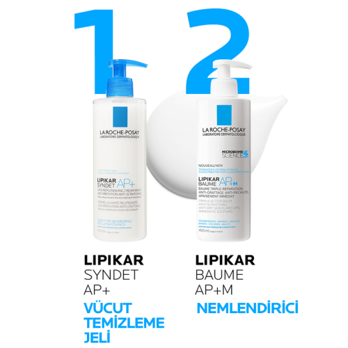 La Roche Posay Lipikar Baume Nemlendirici Balsam AP+M Kuru Ciltler İçin Bakım Kremi 400 ml - 2