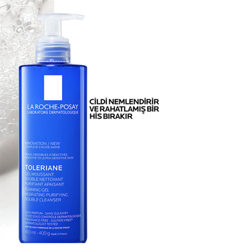 La Roche Posay Toleriane Tüm Ciltler İçin Temizleme Jeli 400 ml - 3