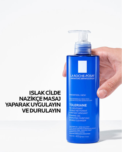 La Roche Posay Toleriane Tüm Ciltler İçin Temizleme Jeli 400 ml - 4