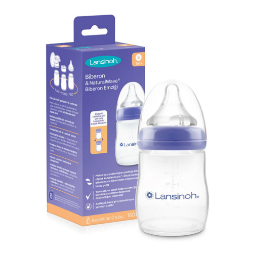Lansinoh Biberon-Biberon Emziği 160 ml - S - Lansinoh