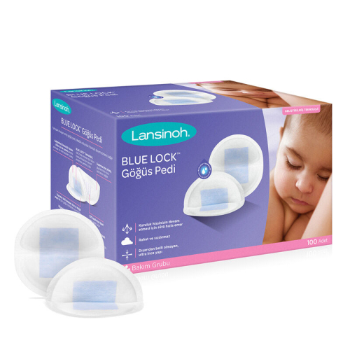 Lansinoh Blue Lock Göğüs Pedi 100 Adet - Lansinoh