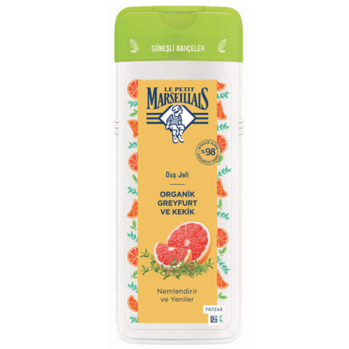 Le Petit Marseillais Organik Greyfurt ve Kekik Nemlendirici Duş Jeli 400 ml - 1