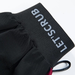 Letscrub %100 Floş İpek Banyo Kesesi Siyah 15x26 cm - 5