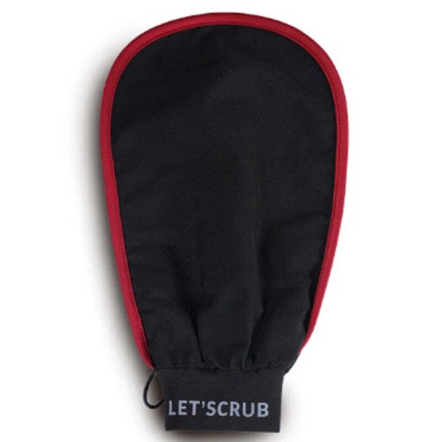 Letscrub %100 Floş İpek Banyo Kesesi Siyah 15x26 cm - 1