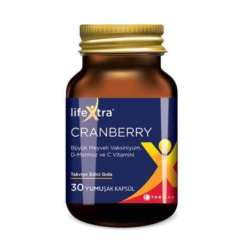 LifeXtra Cranberry 30 Yumuşak Kapsül - TAB İlaç Sanayi A.Ş