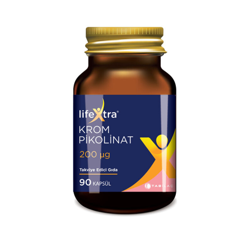LifeXtra Krom Pikolinat 90 Kapsül - TAB İlaç Sanayi A.Ş