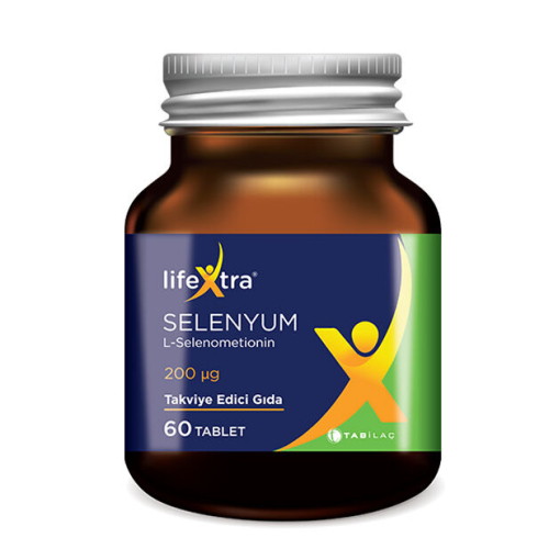 LifeXtra Selenyum Takviye Edici Gıda 60 Tablet - TAB İlaç Sanayi A.Ş
