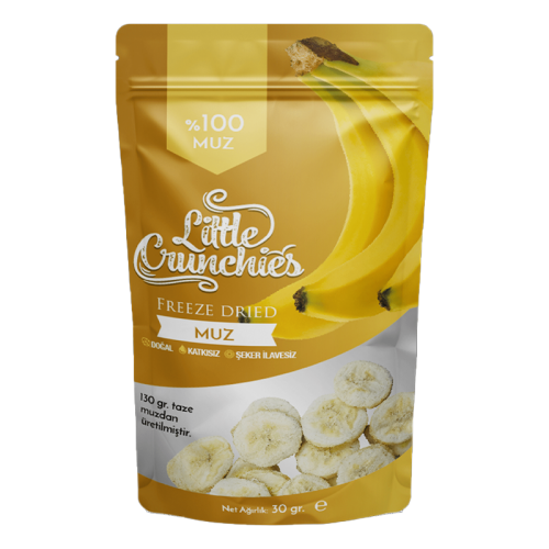 Little Crunchies Freeze Dried Muz 30 gr - Little Crunchies