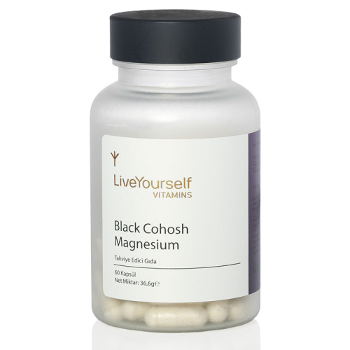 LiveYourself Black Cohosh ve Magnezyum 60 Kapsül - LiveYourself
