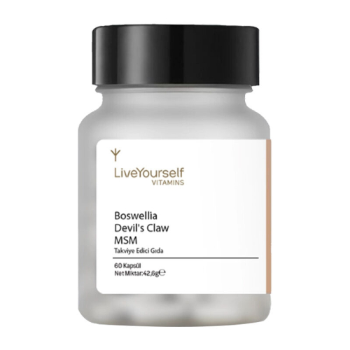 LiveYourself Boswellia Devil’s Claw MSM Takviye Edici Gıda 60 Kapsül - LiveYourself