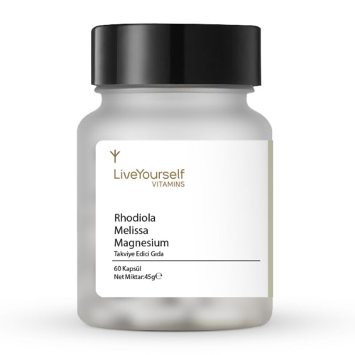 LiveYourself Vitamins Rhodiola Melisa İçeren Takviye Edici Gıda 60 Kapsül - 1
