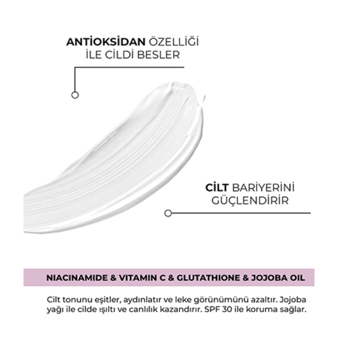 Lones Yaşlanma Karşıtı Aydınlatıcı Nemlendirici Anti- Aging SPF 30 Cream 50 ml - 3
