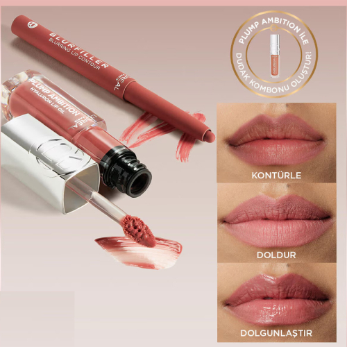 Loreal Paris Blurfiller 635 Worth It Medium Dudak Kontür Kalemi - 8