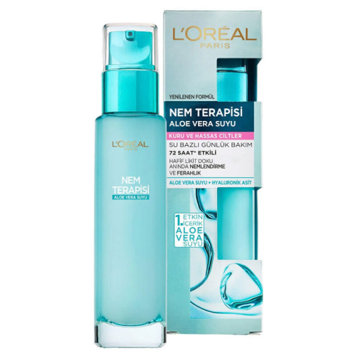 Loreal Paris Nem Terapisi Aloe Vera Suyu 70ml - Kuru ve Hassas Ciltler - Loreal Paris