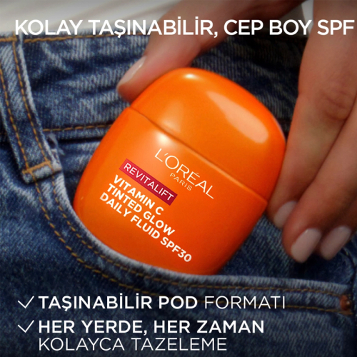 Loreal Paris Revitalift Clinical C Vitamini İçeren Renkli SPF30+ Yüz Güneş Kremi 40 ml - 6