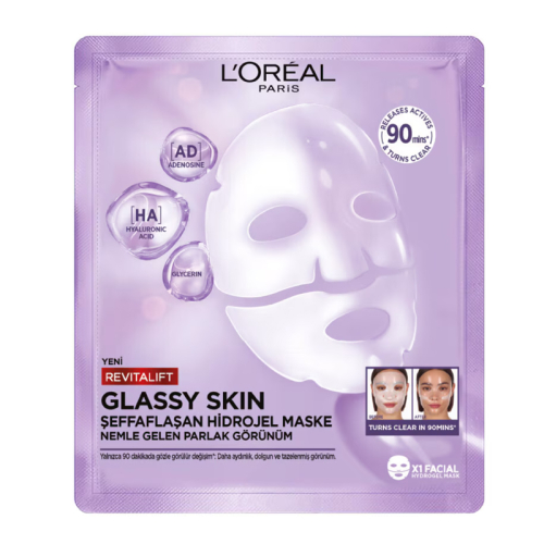 Loreal Paris Revitalift Glassy Skin Şeffaflaşan Hidrojel Maske 25 g - Loreal Paris