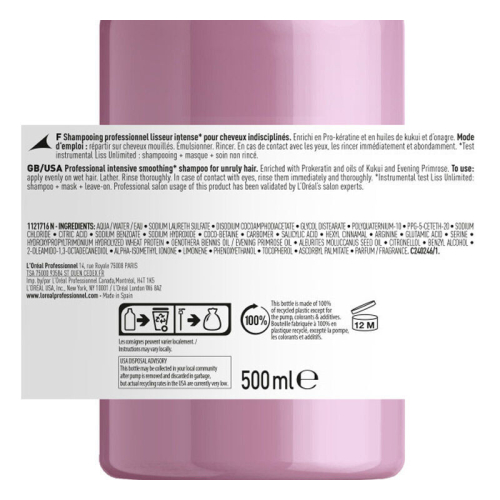 Loreal Professionnel Liss Unlimited Elektriklenme karşıtı ve Yoğun Yumuşaklık Veren Şampuan 500 ml - 3