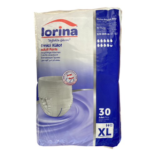 Lorina Emici Külot Hasta Bezi 30 Adet - XL - Lorina